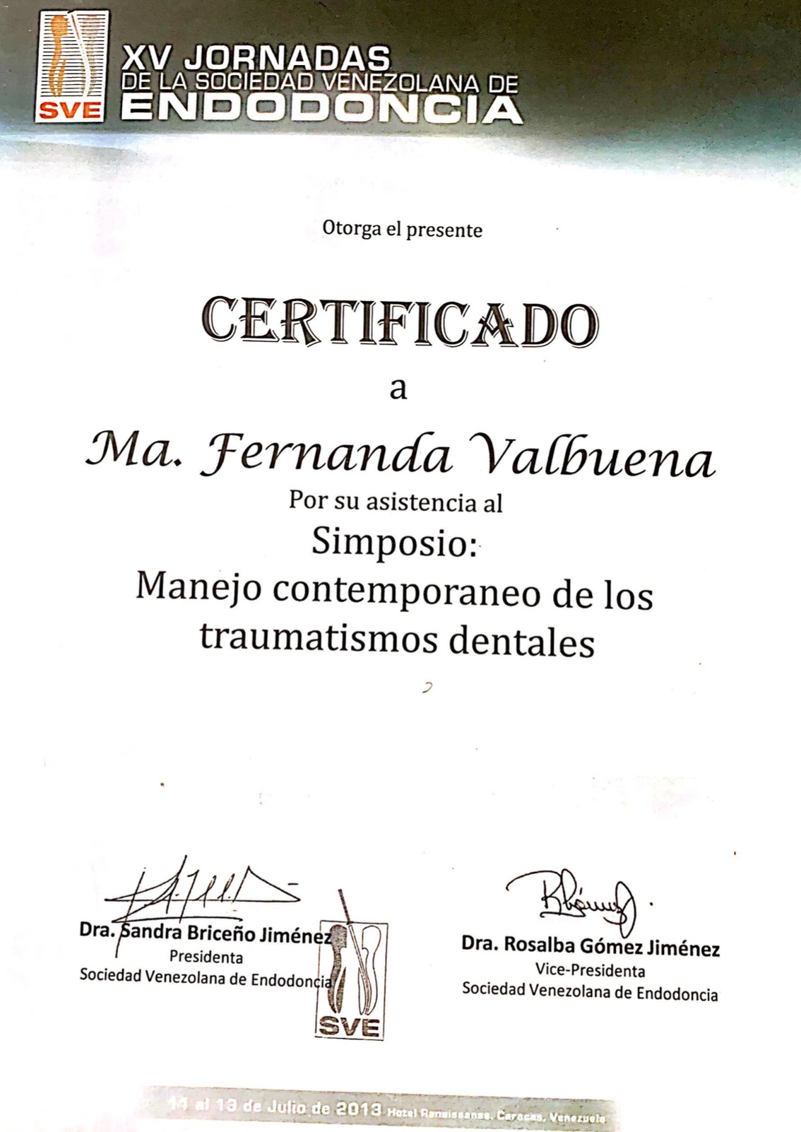 Simposio Manejo compemporáneo de los traumatismos dentales